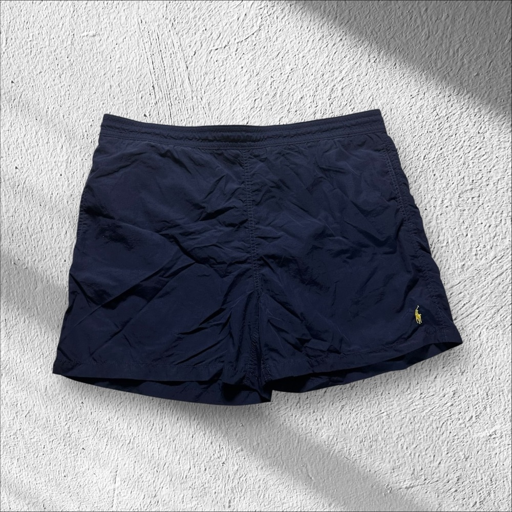 Vintage Polo Ralph Lauren swim trunks men’s XL navy blue 90s Beach Hip Hop